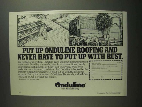 1984 onduline roofing - onduline,