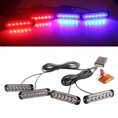 Led amber recovery strobe - 4x,