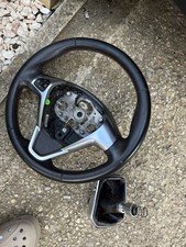 2018 FORD TRANSIT COURIER SPORT MK1 BLACK LEATHER RED STITCHING STEERING WHEEL