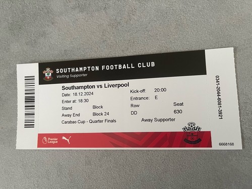 Southampton liverpool - southampton,