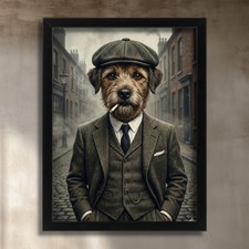Vintage Dog Wall Art Peaky