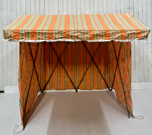 Vintage 50s beach - beach, canopy