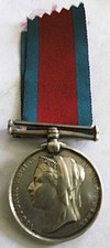 VICTORIAN UNDATED EGYPT SUDAN MEDAL PTE BARNES 1ST SOUTH STAFFS. REGT. BROOCHED