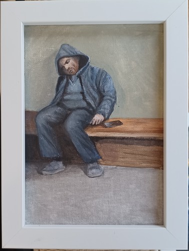 Original acrylic painting - painting, on