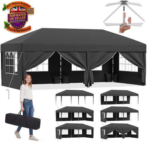 3x6m pop gazebo with - with, sides