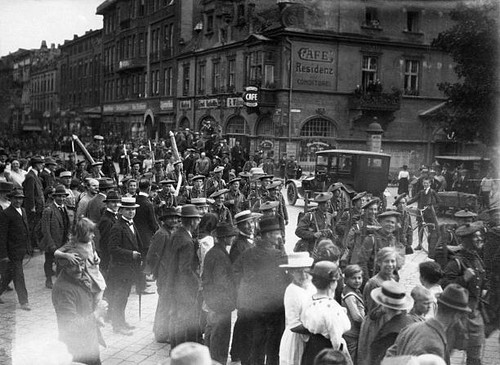 Arrival scots soldiers - of, of