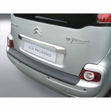 RGM Rear Bumper Protector (Black) For Citroen C3 Picasso 2009 - 2017 - (RBP180)