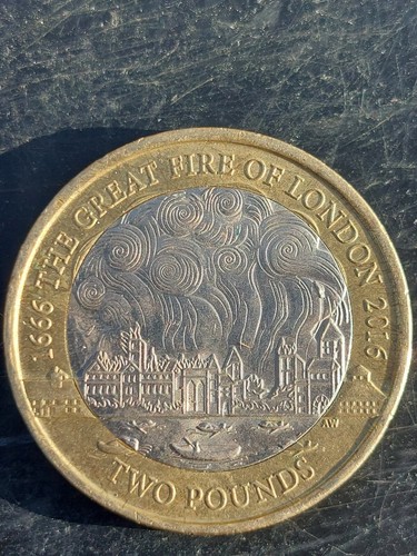 Coin great fire of - .,