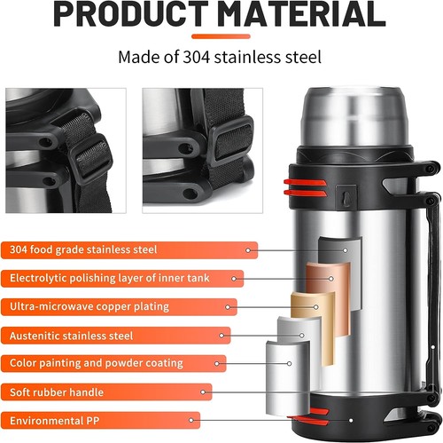 Thermos flask stainless - thermos,