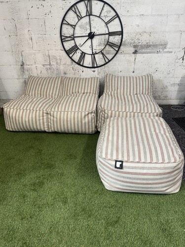 Striped bean bag sofa - bag, set