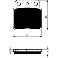 GOLDFREN BRAKE PAD SINT. K5