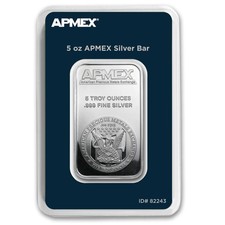 5 oz Silver Bar - APMEX (TEP