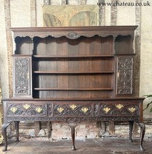 Fine Quality Important Rare Antique Oak Welsh Dresser Sideboard STAMPED RG