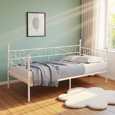 Black/White Metal Daybed Frame