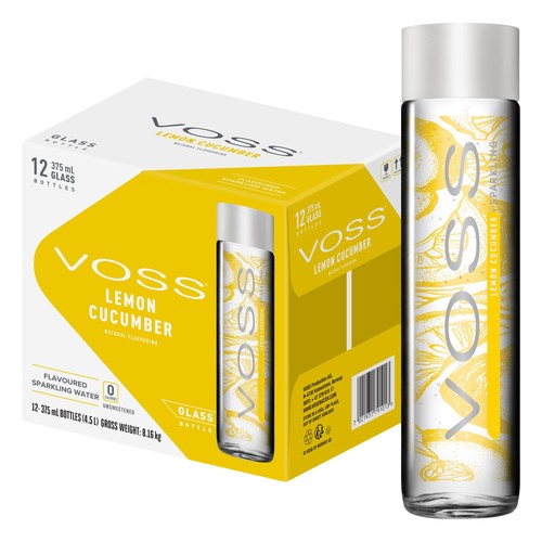 Voss lemon cucumber flavoured - lemon,