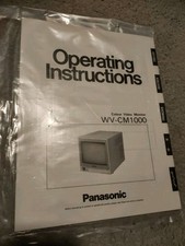 Panasonic WV-CM1000 Operating