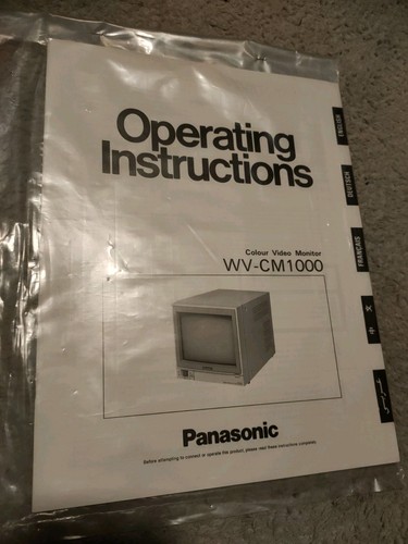 Panasonic cm1000 operating - panasonic,