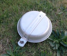 Vintage Military Scouts Metal Stackable Mess Tin Camp Cook Kit Made In Korea