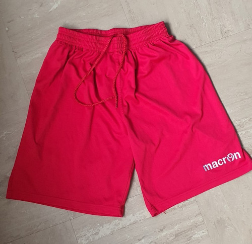 Red macron football - red,