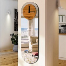 Mirror Wall Clock Silent Non