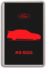 FRIDGE MAGNET - FORD SIERRA RS500 COSWORTH - -GRAPHIC CAR ART SILHOUETTE - Large