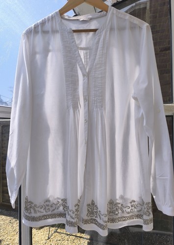Indigo white pintuck - white,