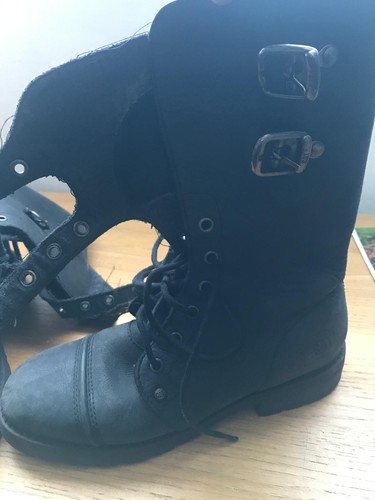 Cat black boots size - black, 5