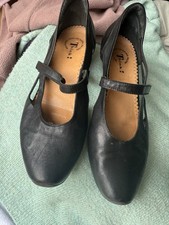 Think! Black Leather Mary Jane Shoes – Size 39 – Made in Italy