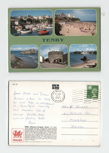 Postcard multi view tenby - -, multi-view