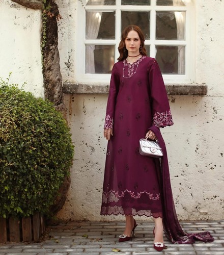 Noor luxe chikankari - noor, lawn