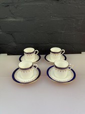4 x Aynsley Leighton Coffee Cups / Cans and Saucers Set