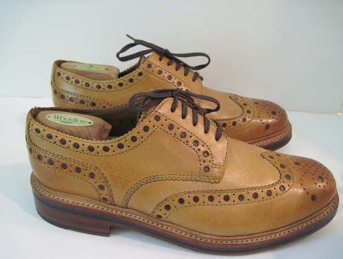 Grenson archie brogue cognac - brogue,