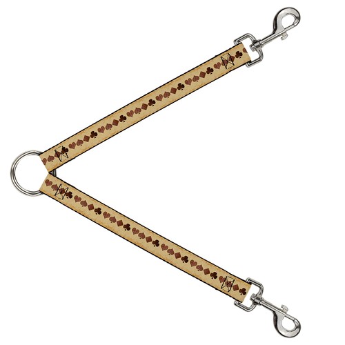 Dog leash splitter suits brown - leash,