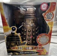 Doctor Who GOLD Radio Controlled Dalek, Factory Sealed In Box MINT