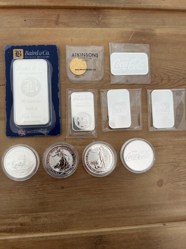 Gold sovereign and silver - and,
