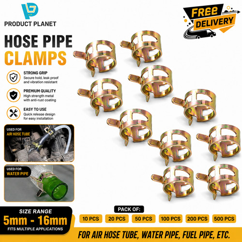 Fuel line hose - spring, clips