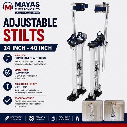 Adjustable plastering stilts - adjustable, /