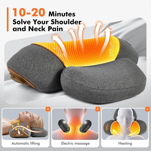 Neck massager pillow - 3-in-1,