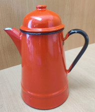 Polish-Made Vintage Red Enamel