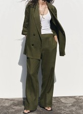 Zara linen blend women suit