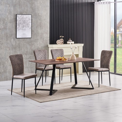 Wooden dining table - dining, set
