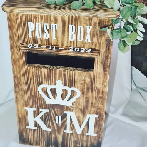 Rustic wedding post - wedding, box