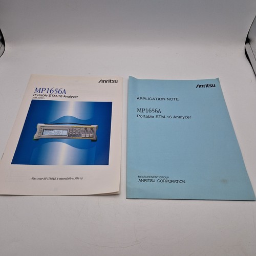 Anritsu mp1656a - mp1656a, –