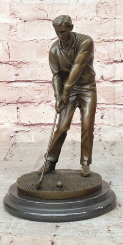 Male golfer golf trophy - male,