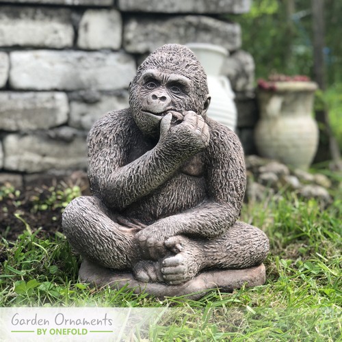 Silverback gorilla hand cast - gorilla,