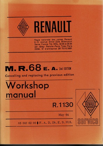 Renault 1130 e a - m.r.68, 2nd