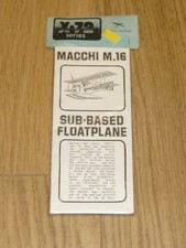 Esoteric Models 1/72 scale Macchi M.16 - vac-form plane kit