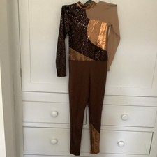 Girls Brown Dance Sequin