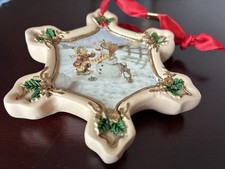 Hummel Christmas Ornament Good Tidings Danbury Mint Collection