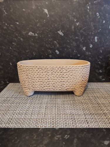 Beige wave design ceramic - beige,